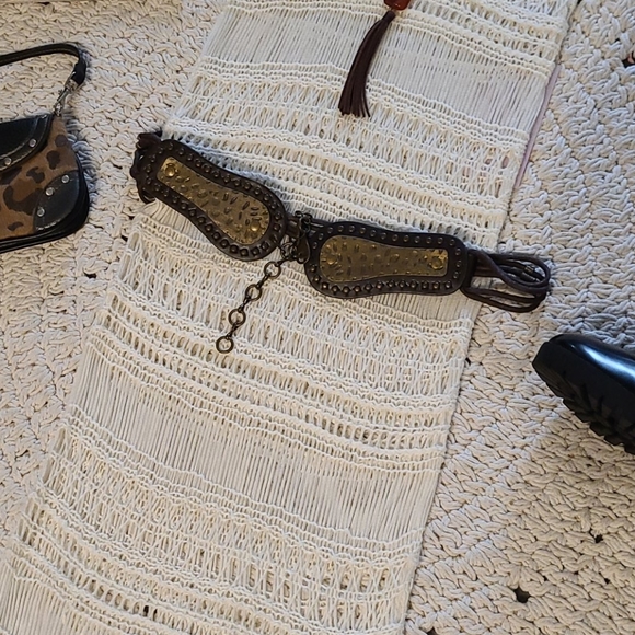 NEW NWT  BOHO CREAMY WHITE  CROCHET DRESS COVERUP. - Picture 8 of 15